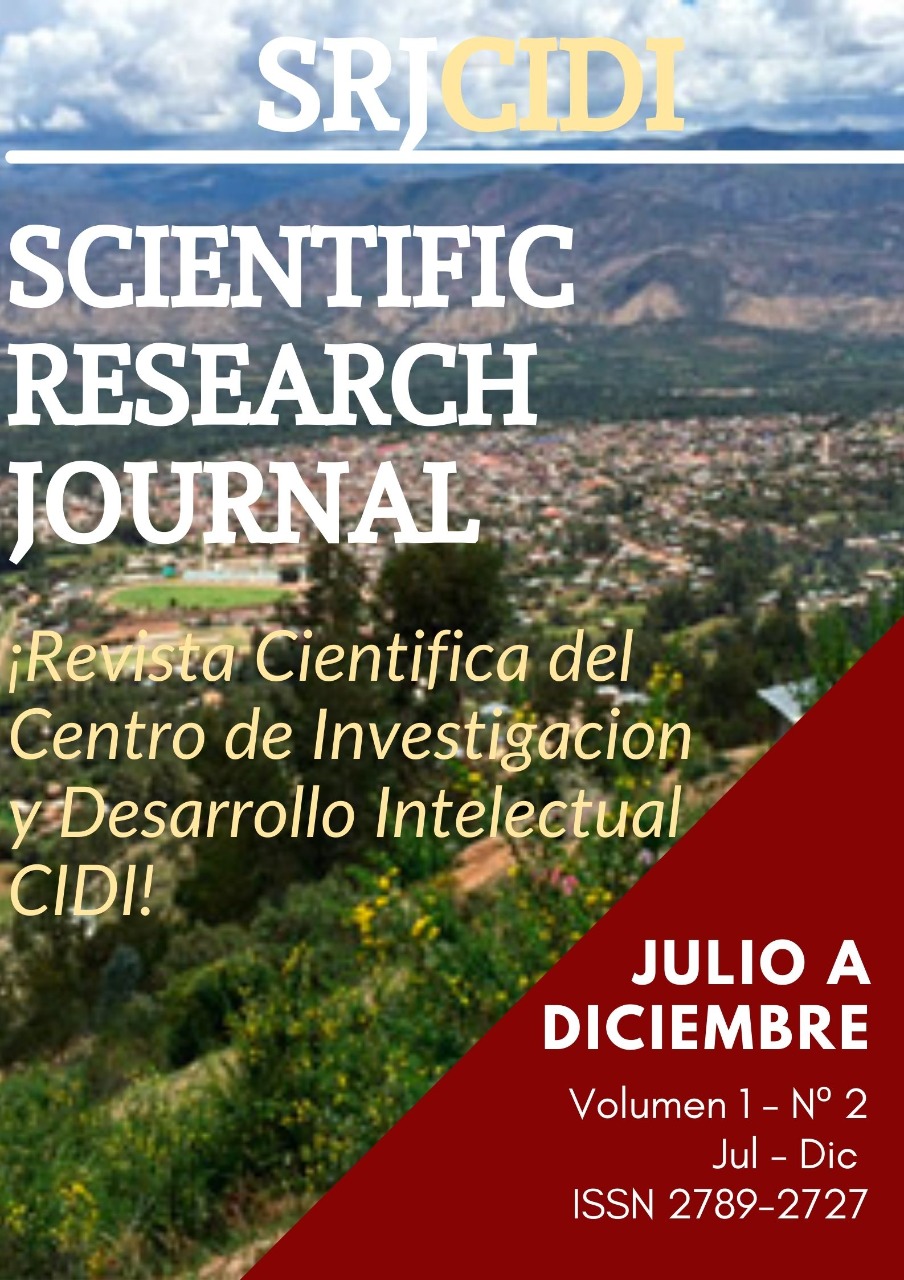 					Ver Vol. 1 Núm. 2 (2021): Scientific Research Journal CIDI
				